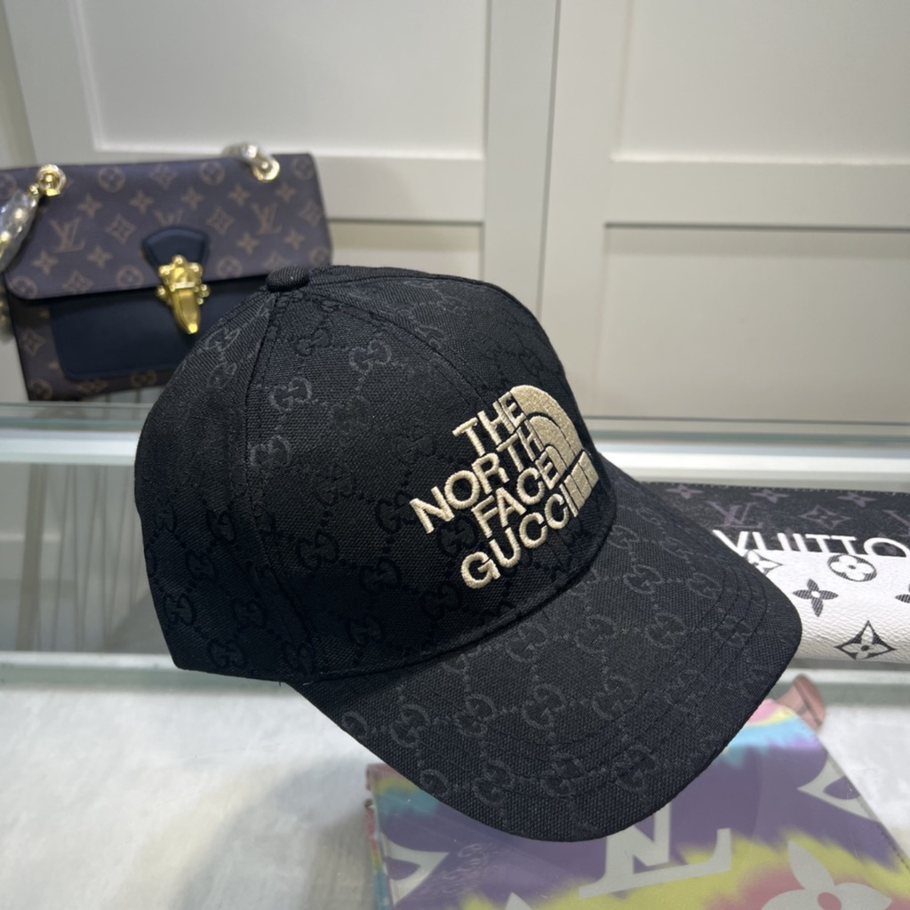 Mũ Lưỡi Trai Thêu Logo GG X TNF 23ss Sang Trọng