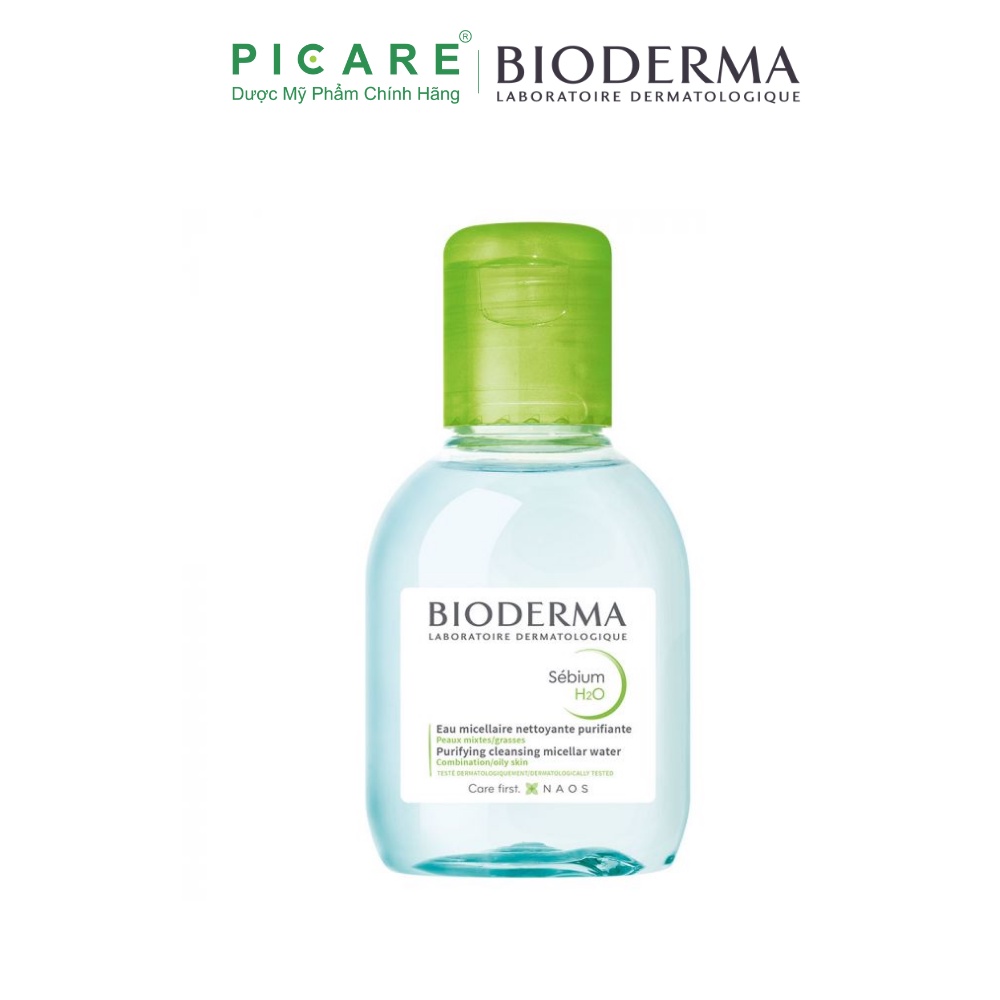 Nước tẩy trang cho da hỗn hợp, da nhờn Bioderma Sebium H2O 100ml