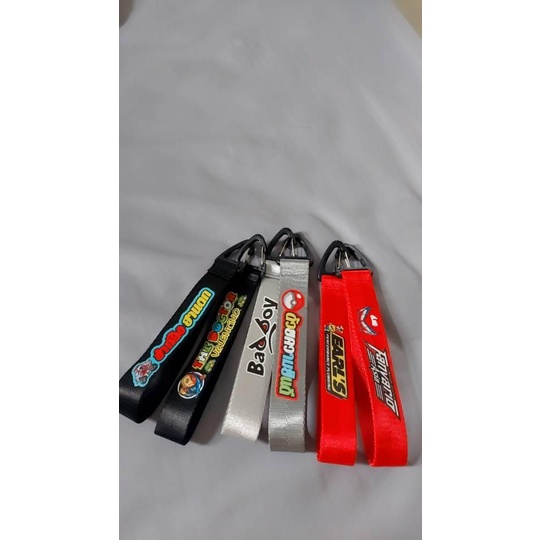 Móc Khóa Dây Bố In Decal Đầu Nhựa Nhiều Mẫu, Siêu Bền, Siêu Đẹp