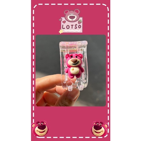 Kẹp càng cua gấu dâu - gấu lotso siêu hot