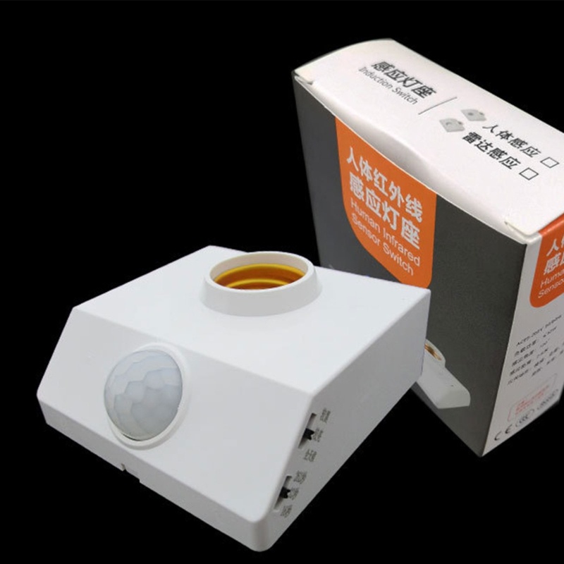 Giá Đỡ Bóng Đèn Led E27 86 Bóng Cảm Ứng Cơ Thể Người Có Thể Điều Chỉnh