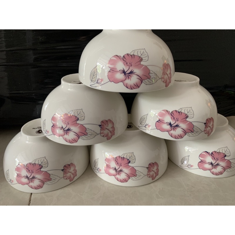sét 5 Chén kiểu bông