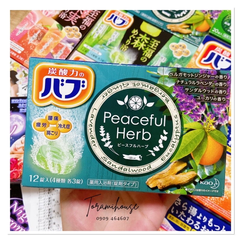 Viên thả bồn tắm Babu KAO