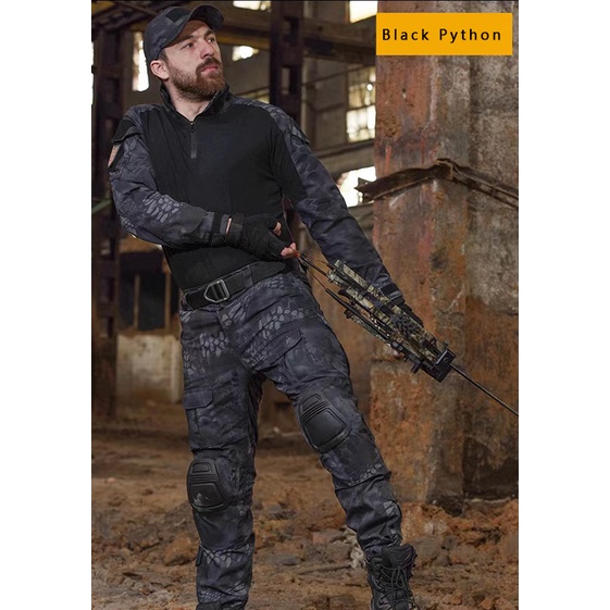 Bộ Đồng Phục Đi Bộ Đường Dài Họa Tiết Rằn Ri Cá Tính Cho Nam