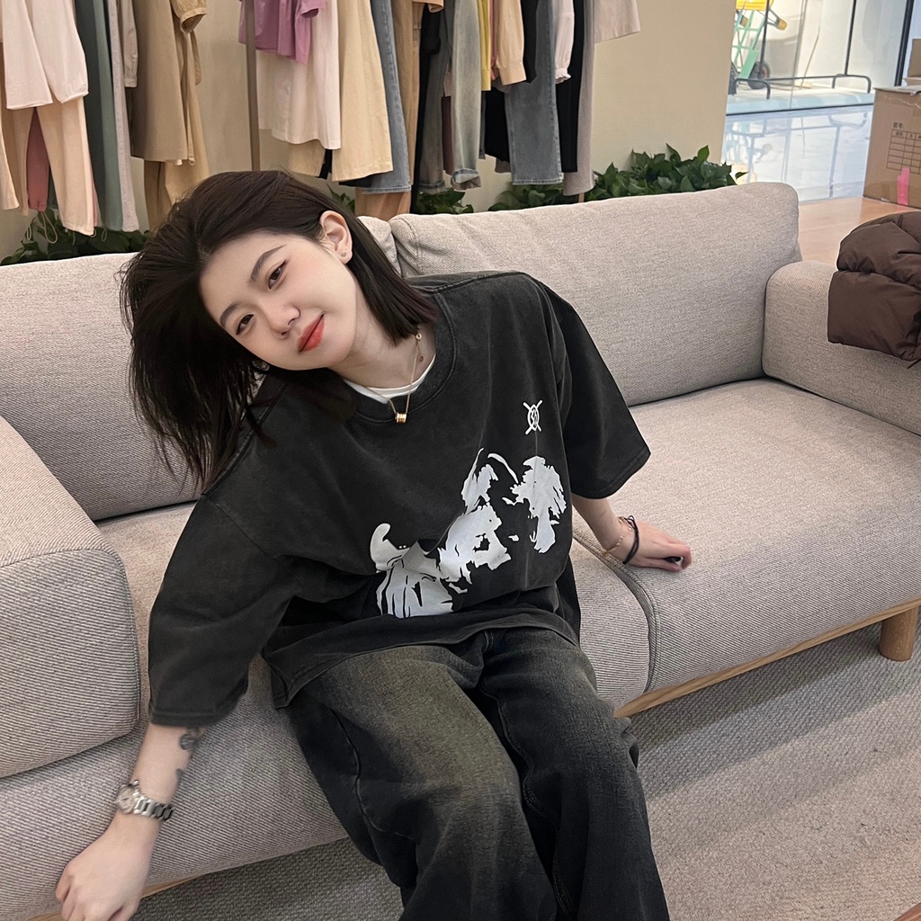 NRVP Áo Thun 100% Cotton Tay NgắN Plus Size 5XL