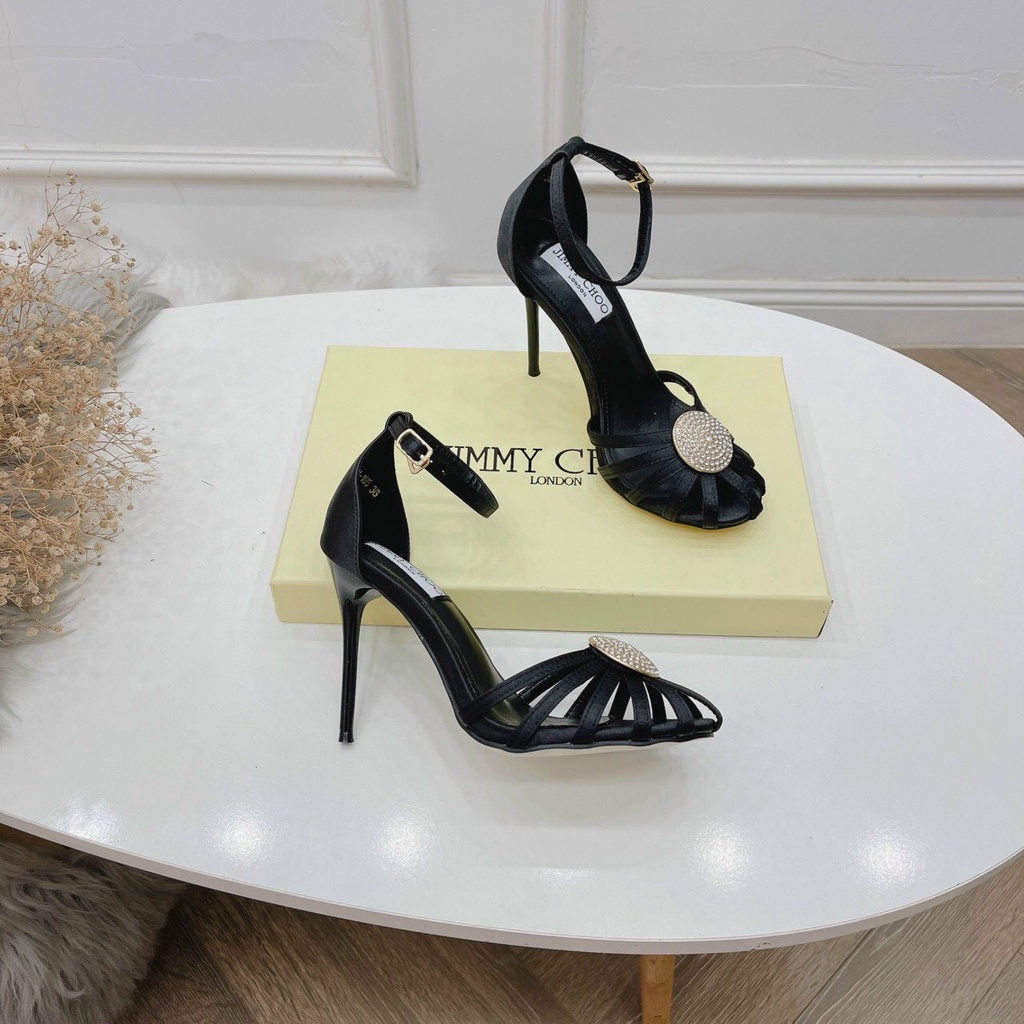 Sandal cao gót dáng rọ hàng quảng châu đẹp xuất sắc, gót cao 10cm.