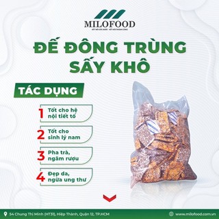 Đế đông trùng hạ thảo sấy khô Milofood.