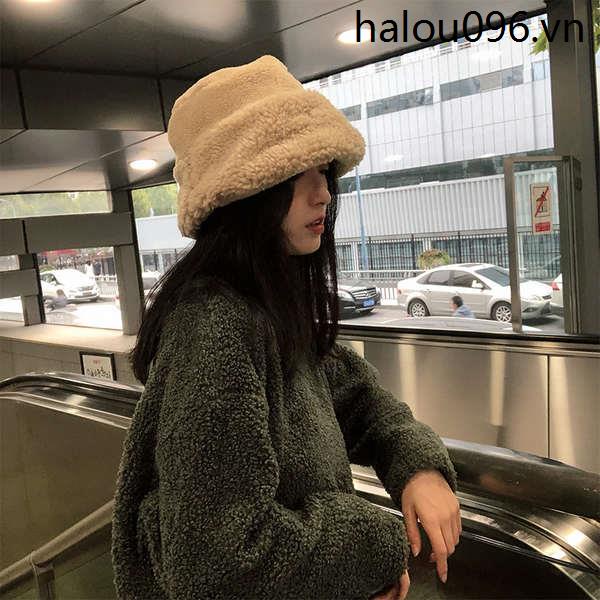Nón Tai Bèo Giả Lông Cừu Phong Cách Hàn Quốc Nhật Bản Thời Trang Mùa Đông Cho Nữ