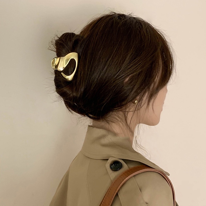 Frigid Kẹp Tóc Kim Loại Cao Cấp Màu Đen Hàn Quốc Cho Nữ