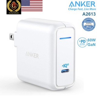 Củ sạc nhanh ANKER A2613 PowerPort Atom III Power Delivery 60W GaN - Hàng chính hãng phân phối uỷ quyền