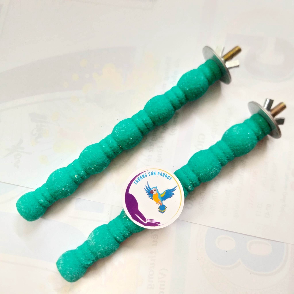 1 cây cầu mài móng cho vẹt dạng xoăn gắn lồng chim