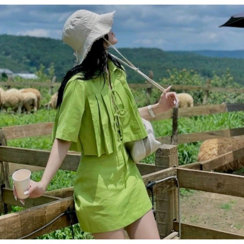 Sét váy hót áo khoác hottrend 2023 - Bảo An Shop