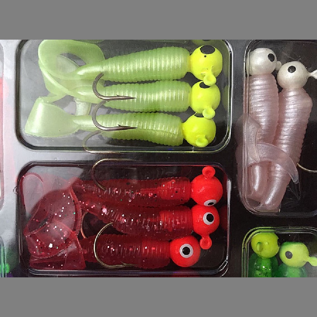 Set 17 Mồi Câu Cá Giả Hình Giun Mềm