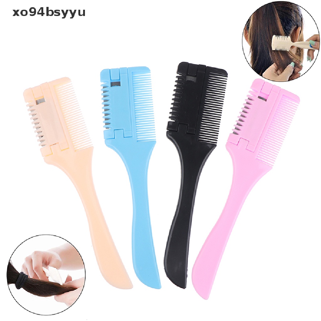 Lược Chải Tóc Xo94Bsyu Thiết Kế Hai Mặt Kèm Lưỡi Dao Tiện Dụng