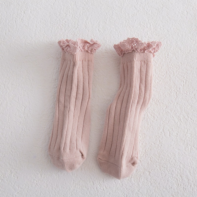 Vớ Cotton Mềm Thoáng Khí Co Giãn Dành Cho Bé Gái Dễ Thương