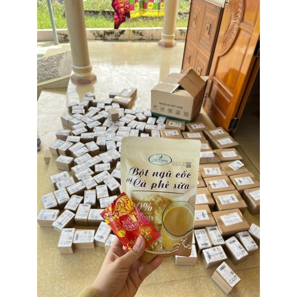 GIẢM CÂN CÀ PHÊ SỮA MỊ HƯƠNG Tặng Kèm Muỗn Inox và mặt nạ, thướt đo.