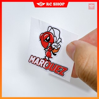 Tem MARQUEZ CON KIẾN Dán Xe Siêu Ngầu [5cm x 5cm]