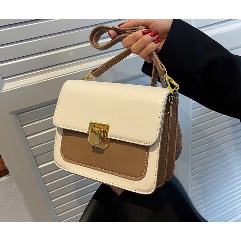 Túi đeo chéo nữ Bag.thanhthu khoá gập trơn phù hợp với mọi thời trang 692