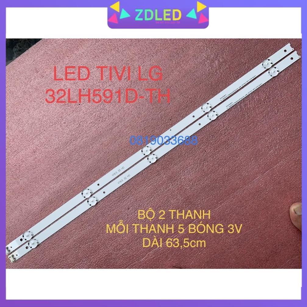 THANH LED TIVI LG 32LH591D 32LJ571D 32''V16.5 ART3 2718 REV0.11 V16.5 32 DH MỚI 100%, BỘ 2 THANH, MỖI THANH 5 BÓNG 3V
