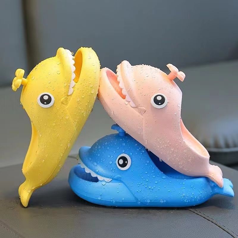 Dép Sandal Đi Trong Nhà Mùa Hè 2023 In Họa Tiết Cá Voi Hoạt Hình Siêu Dễ Thương Có Cảm Giác Chạm Cảm Giác Như Bé Trai Bé Gái