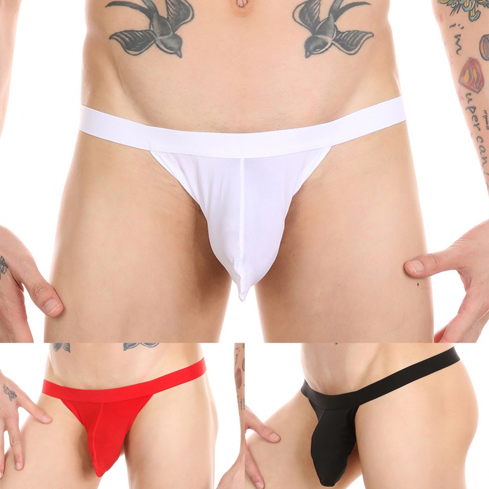 Men Sexy G-String Underpants Pouch Low-Waist Backless Thongs Jockstrap Underwear