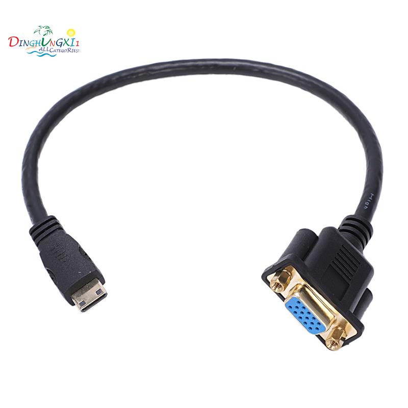 Cáp KếT NốI Mini HDMI Sang VGA 0.3M 1FT