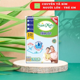 (HCM-Nowship) TẤM LÓT NGƯỜI LỚN/MẸ SAU SINH SUNMATE 10 MIẾNG