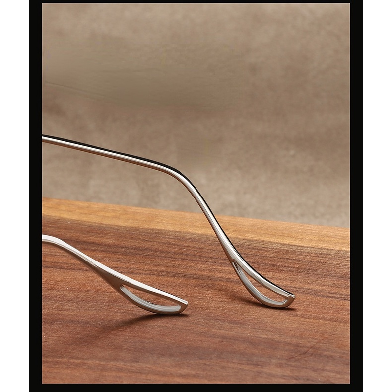 【-0°~-600°Mắt Kính Không Gọng Siêu Nhẹ Chống Tia Sáng Xanh Cho Nam Và Nữ