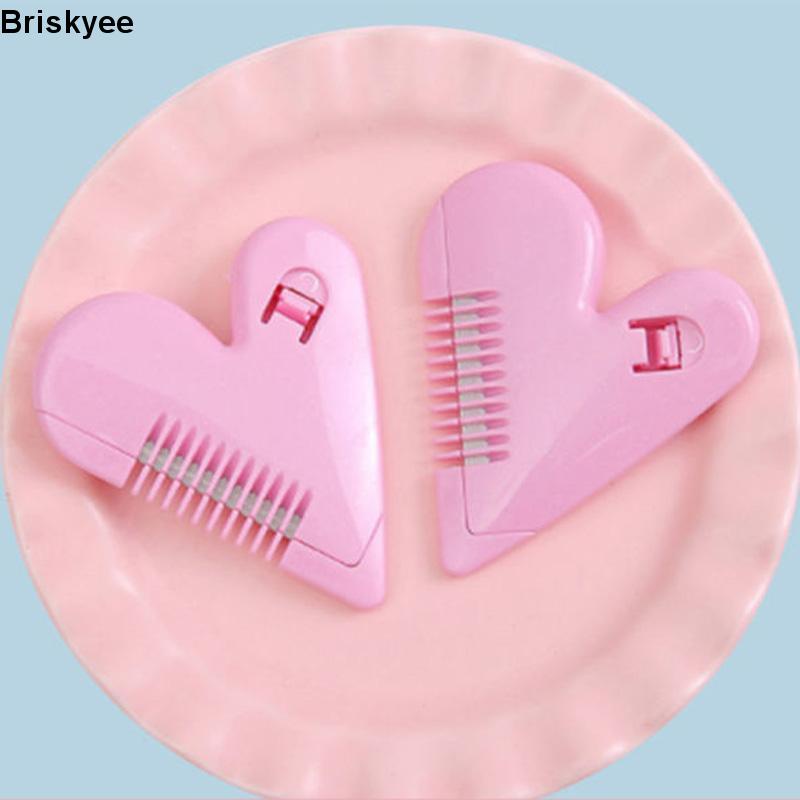 🎶Lược Cắt Tóc Hai Mặt mini Hình Trái Tim Dễ Thương An Toàn Cho Bé