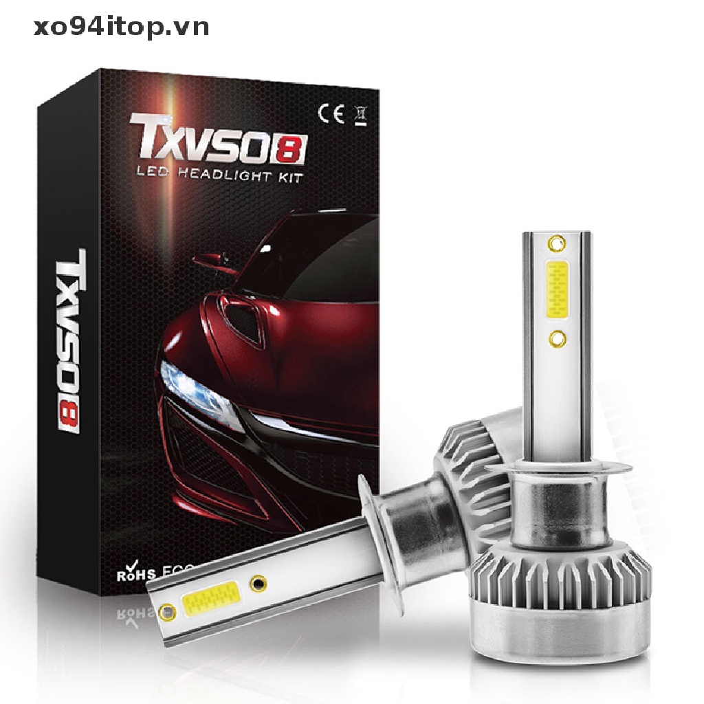 1 Cặp Bóng Đèn LED TXVSO8 H7 COB 110W 20000LM Ánh Sáng Trắng Cao / Thấp Cho Xe Hơi Vn