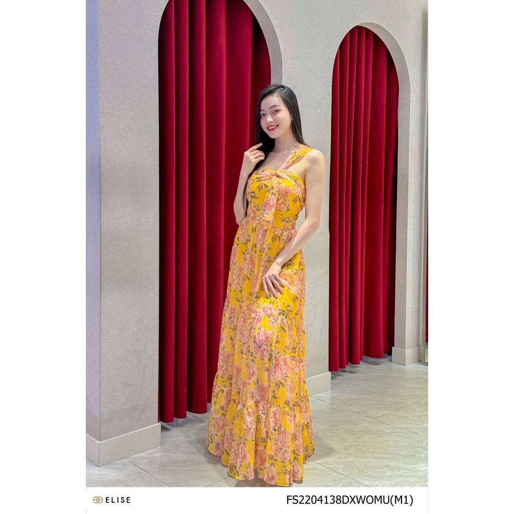 Đầm maxi voan HT vai lệch thiết kế Elise FS2204138DXWOMU