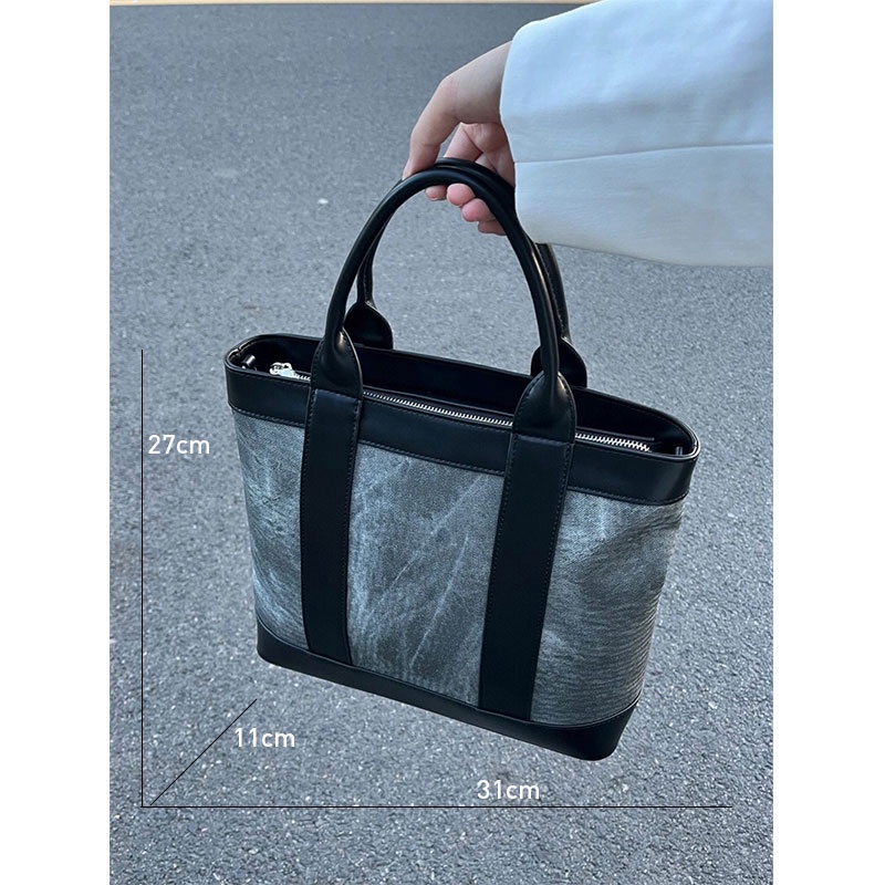 Az (Túi Xách + Dây Đeo Vai) Túi tote Da Màu gradient Sức Chứa Lớn Thời Trang Sang Trọng Có Thể Điều Chỉnh Dây Đeo Vai