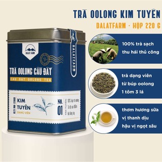 Trà oolong kim tuyên cầu đất dalat farm - hộp 100gr