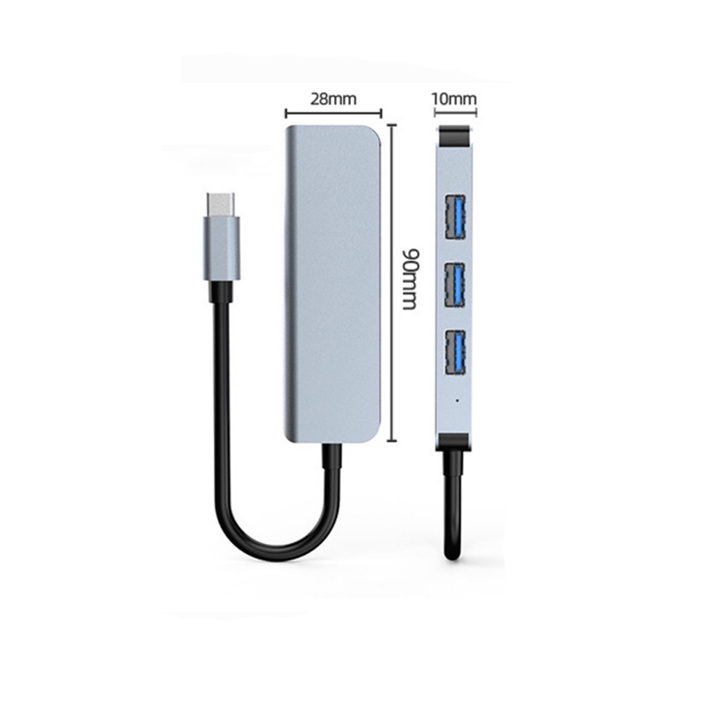 Bộ chuyển đổi LENOVO ra 4 cổng USB loại C hình hoa hướng dương cho điện thoại di động