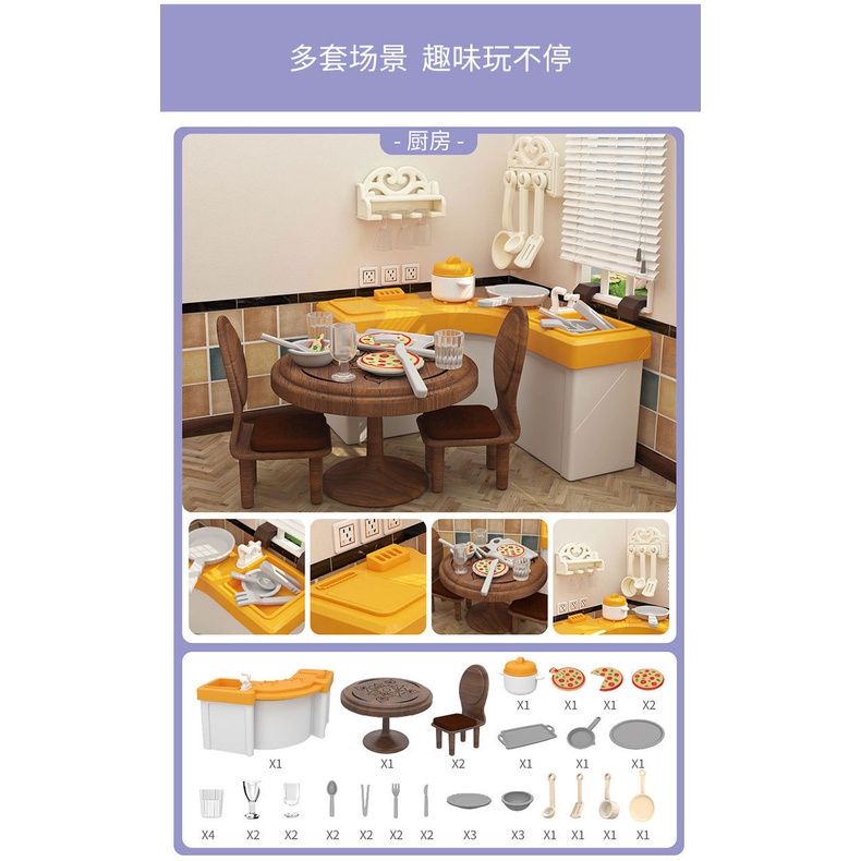 Mô Hình Khu Rừng Thỏ Tỉ Lệ 1 / 12 Trang Trí Nhà Búp Bê