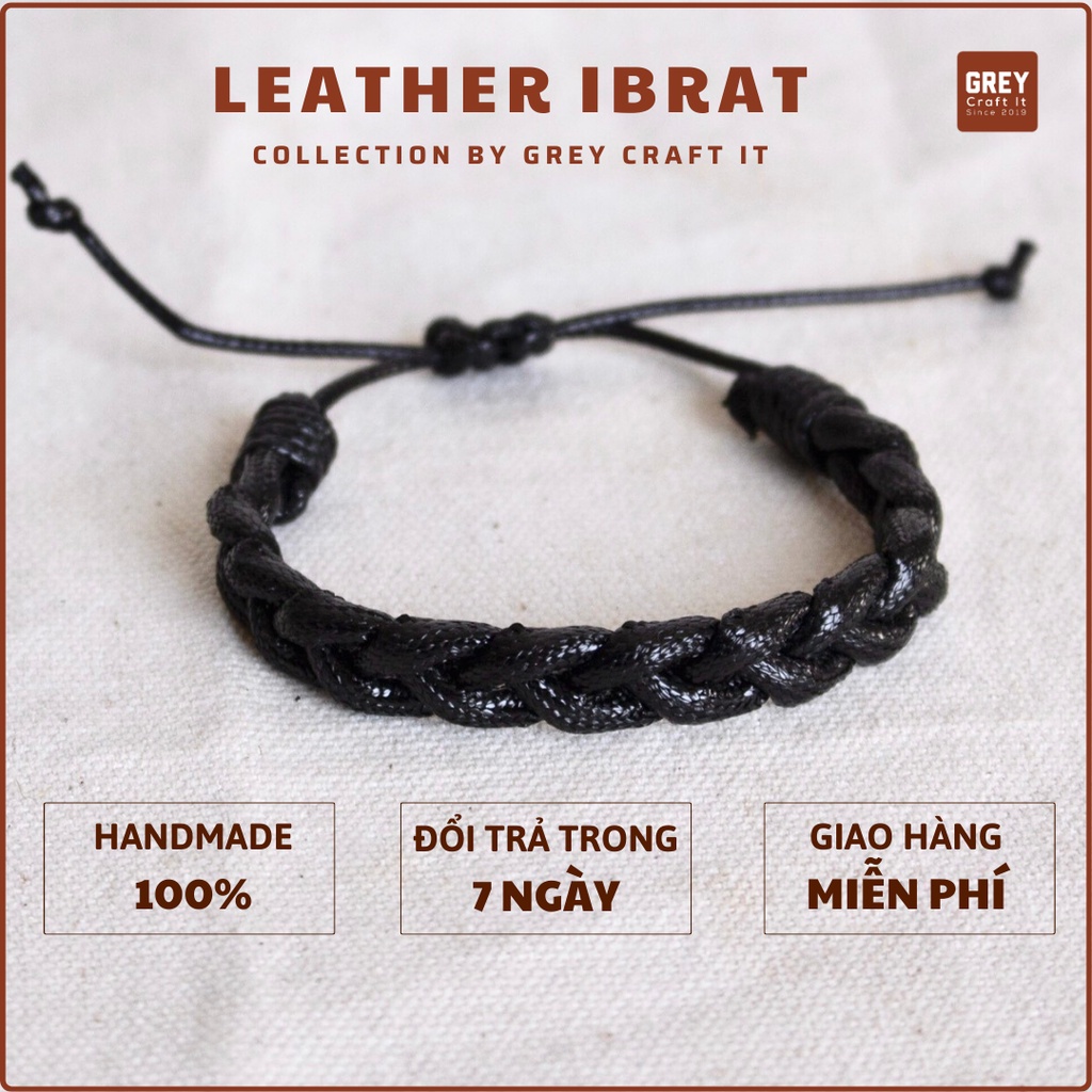 Vòng tay Ibrat Dây Da Độc Lạ Chống Nước | Leather Style Minimal Unisex | Handmade 100%