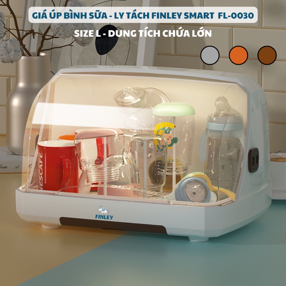 Giá Khay Úp Đựng Bình Sữa Finley Smart FL-0030 Có Nắp Đậy Cho Bé