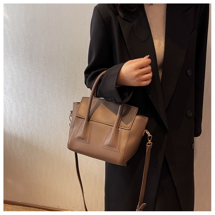 MISCHA Túi Xách Da PU Màu Trơn Phong Cách Hàn Quốc Thời Trang Cho Nữ