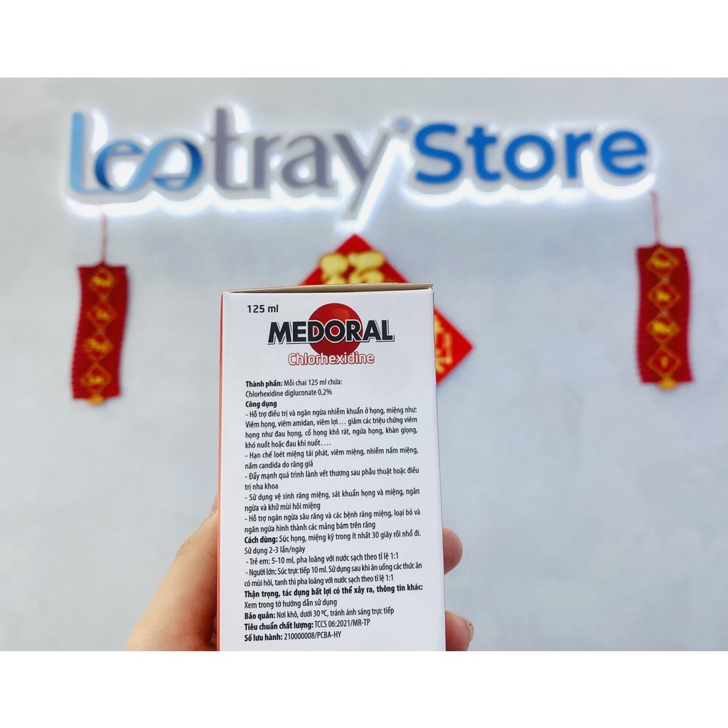 Nước súc miệng họng sát khuẩn Medoral