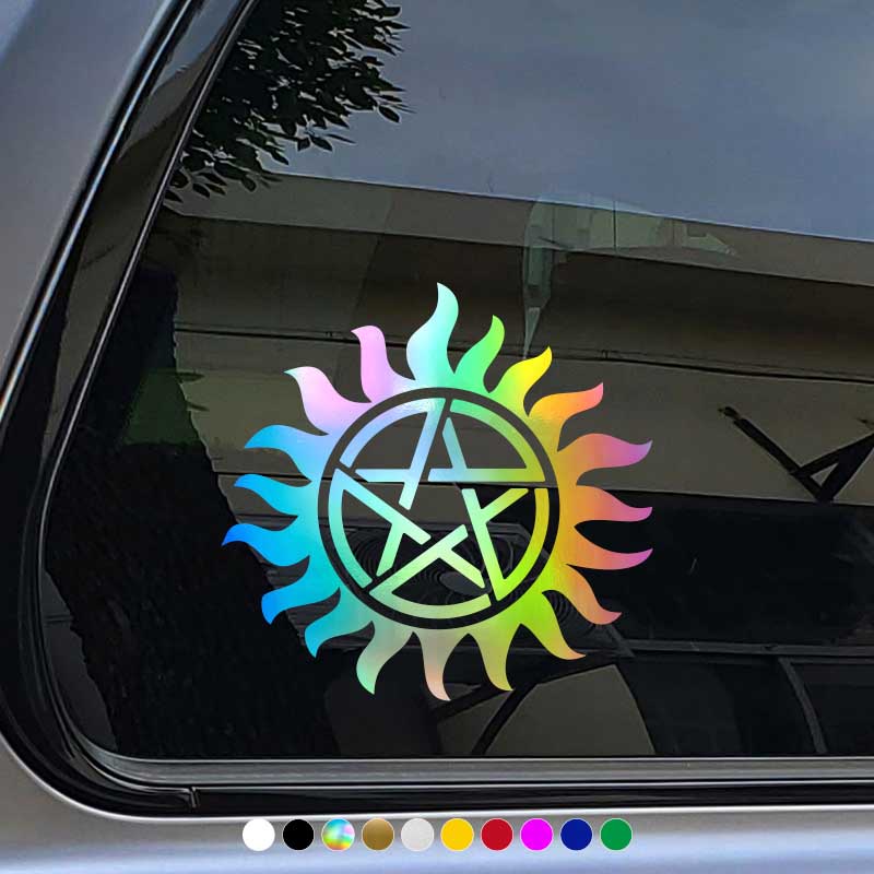 Đề Can Vinyl Chống Thấm Nước Hình Ngôi Sao Sáng Tạo Trang Trí Xe Hơi