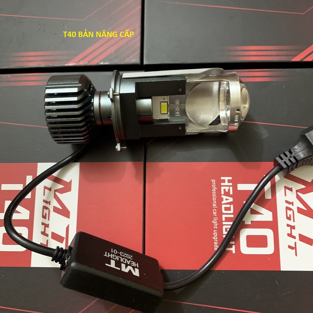 Đèn led bi cầu T40 công suất 45w đường cắt siêu đẹp