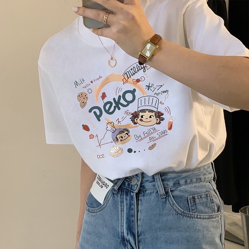 Áo thun form rộng tay lỡ nam nữ SAM CLO phông freesize dáng Unisex - mặc cặp, nhóm, lớp in PEKO BAKERY