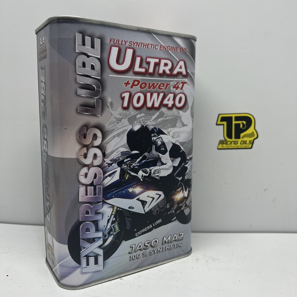 Nhớt Express Lube Ultra +Power 4T 10W40 Full tổng hợp dành cho xe máy lon 1 Lít