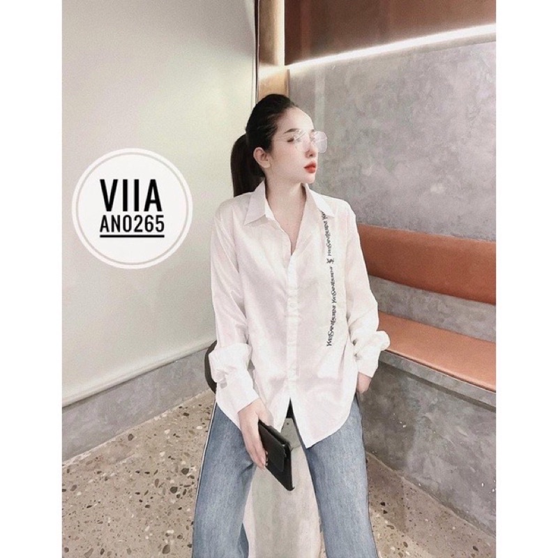Sơ mi đũi tằm in Y SL dọc SƠ MI LỤA CAO CẤP SẴN SHIP HOẢ TỐC