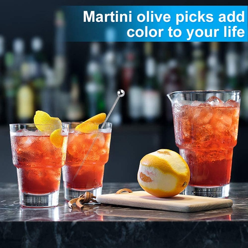 Bộ 15 Cây Tăm 4 inch Bằng Thép Không Gỉ Có Thể Tái Sử Dụng