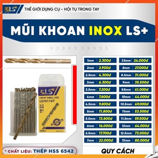 Mũi khoan inox ls+ nhiều size
