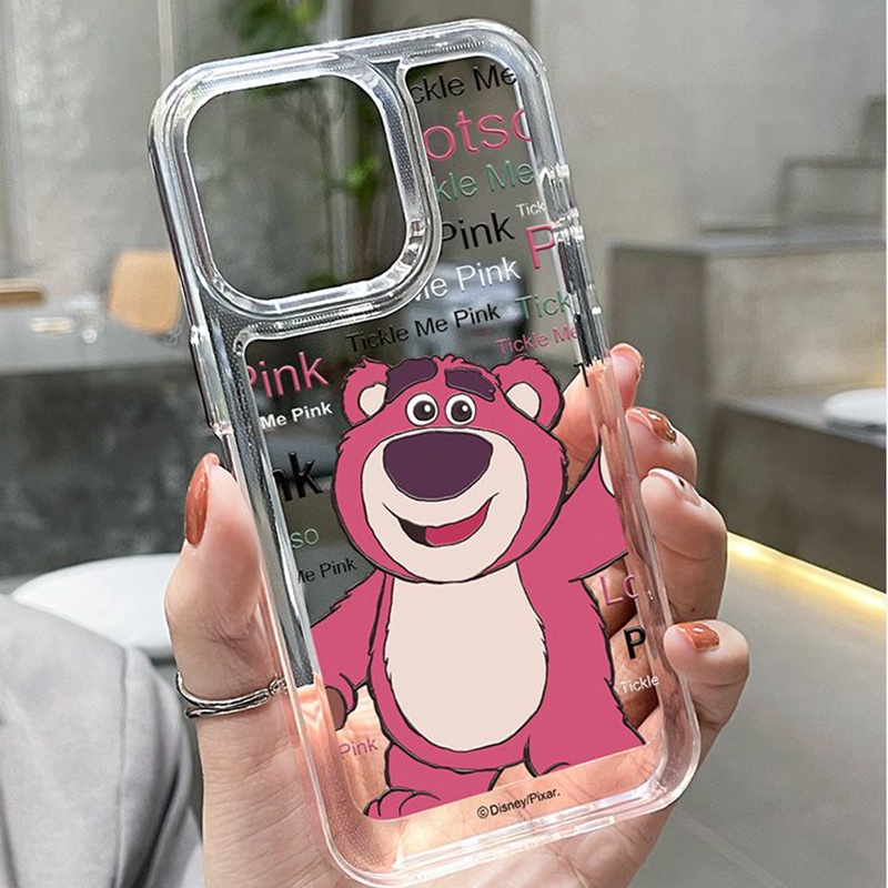 Ốp Điện Thoại Silicone TPU Mềm Trong Suốt Chống Sốc In Hình Gấu Cho IPhone 14 11 13 12 Pro XS Max XR X 8 7 6S Plus