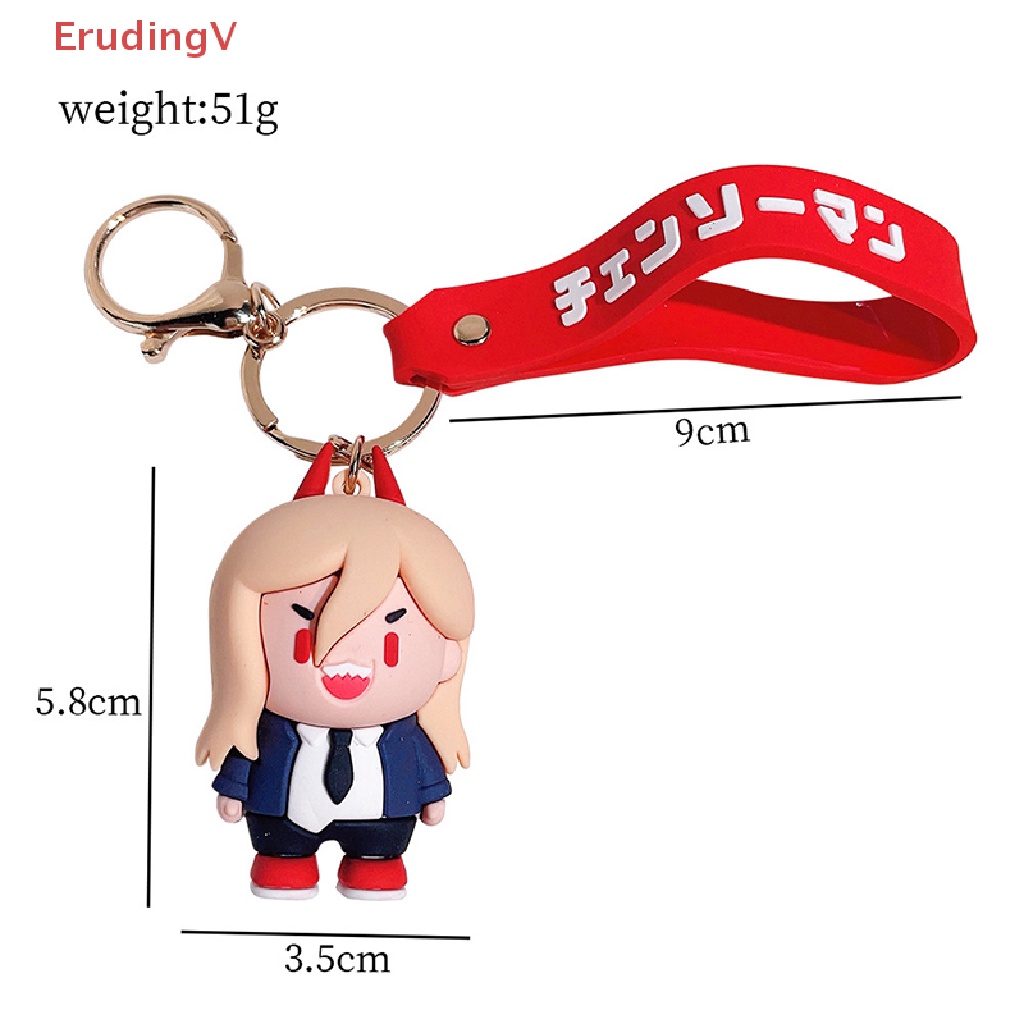 [ErudingV] Móc Chìa Khóa Bằng Silicon Hình Búp Bê Hoạt Hình Denji Pochita Dễ Thương Cho Ba Lô [Mới]