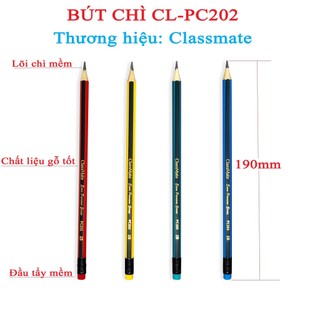 Bút chì gỗ có tẩy 2B Class Mate CL-PC202