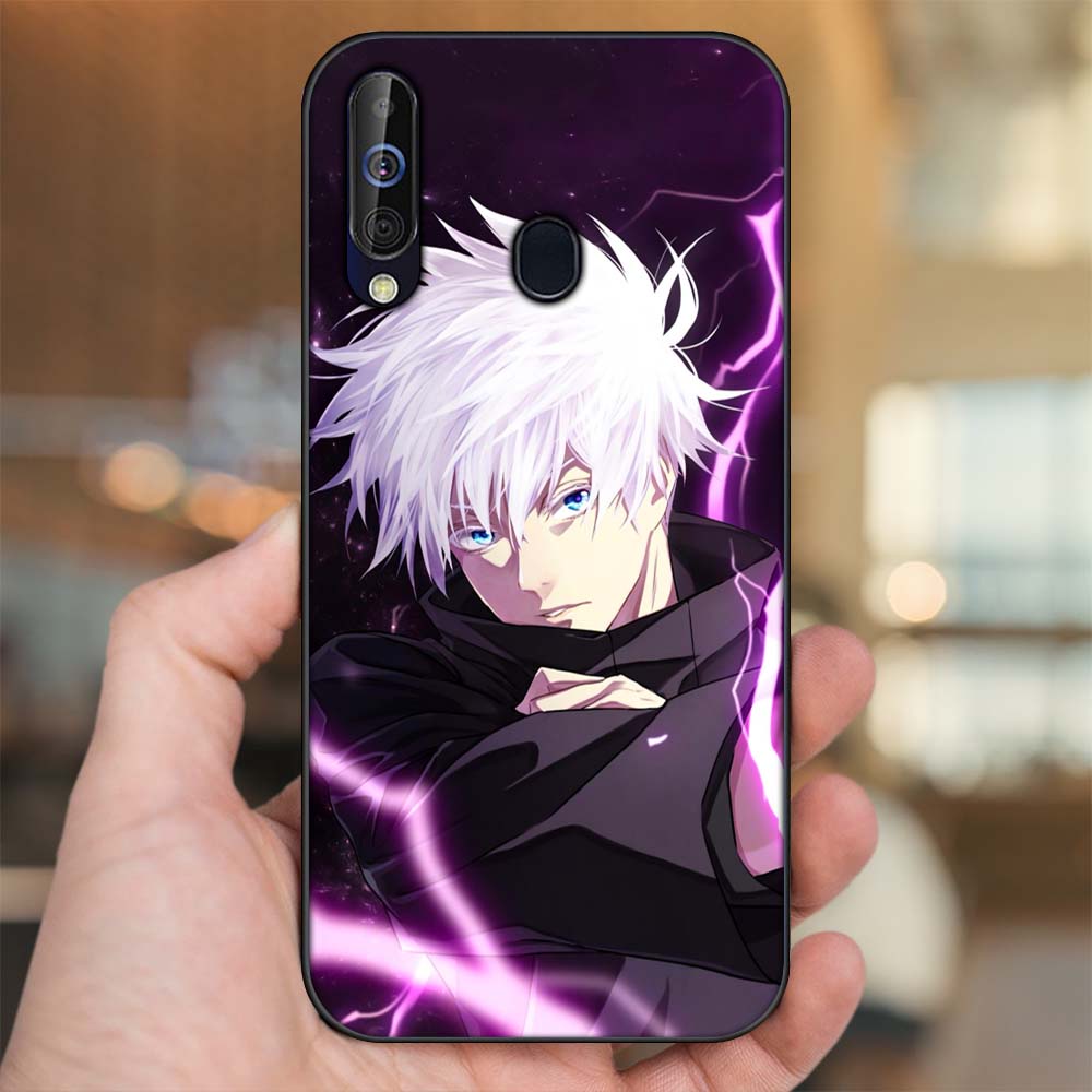 Ốp lưng Samsung A8s, A60, M30 viền đen in hình Satoru Gojo Jujutsu Kaisen Chú Thuật Hồi Chiến